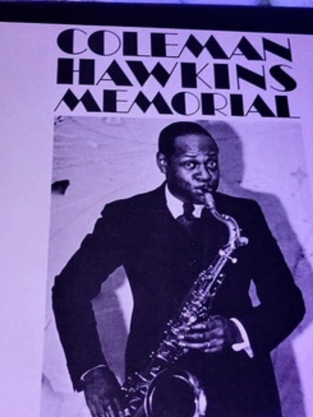 Coleman Hawkins Memorial Jazz Vinyl tecord